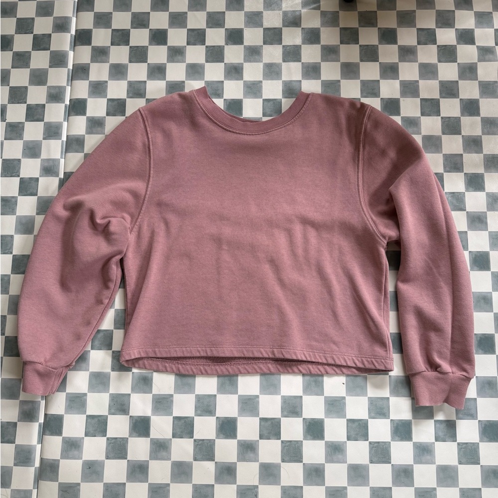 Zara Cropped Crewneck Sweatshirt - Sz S